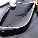PRADA Bijoux Canapa PM Hand Bag Canvas Black Gold Auth 190827-22