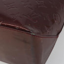 LOUIS VUITTON Monogram Vernis Wilshire MM Hand Bag Amarante M91645 Auth 190828-12
