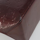 LOUIS VUITTON Monogram Vernis Wilshire MM Hand Bag Amarante M91645 Auth 190828-13