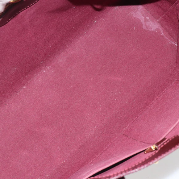 LOUIS VUITTON Monogram Vernis Wilshire MM Hand Bag Amarante M91645 Auth 190828
