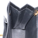 CARTIER PANTHERE Hand Bag Leather Black Gold Auth 190829-18