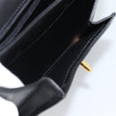 CARTIER PANTHERE Hand Bag Leather Black Gold Auth 190829-20