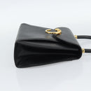 CARTIER PANTHERE Hand Bag Leather Black Gold Auth 190829-4