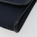 Christian Dior Trotter Canvas Shoulder Bag Navy Gold Auth 190830A-10