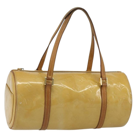 LOUIS VUITTON Monogram Vernis Bedford Hand Bag Beige M91006 LV Auth 190831
