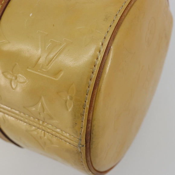 LOUIS VUITTON Monogram Vernis Bedford Hand Bag Beige M91006 LV Auth 190831