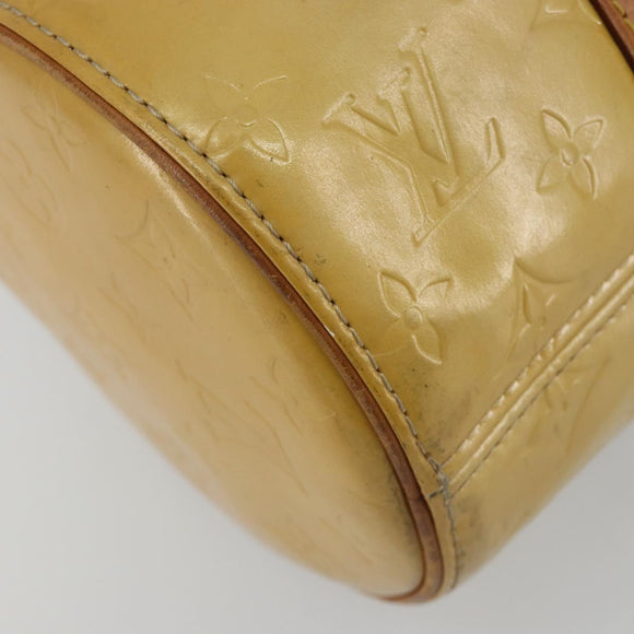 LOUIS VUITTON Monogram Vernis Bedford Hand Bag Beige M91006 LV Auth 190831
