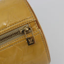 LOUIS VUITTON Monogram Vernis Bedford Hand Bag Beige M91006 LV Auth 190831-15
