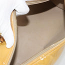 LOUIS VUITTON Monogram Vernis Bedford Hand Bag Beige M91006 LV Auth 190831-17