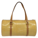 LOUIS VUITTON Monogram Vernis Bedford Hand Bag Beige M91006 LV Auth 190831-3
