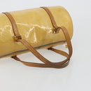 LOUIS VUITTON Monogram Vernis Bedford Hand Bag Beige M91006 LV Auth 190831-8