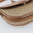 CELINE Macadam Canvas Shoulder Bag PVC Beige Gold Auth 190832A-15