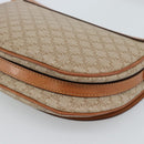 CELINE Macadam Canvas Shoulder Bag PVC Beige Gold Auth 190832A-16