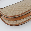 CELINE Macadam Canvas Shoulder Bag PVC Beige Gold Auth 190832A-17