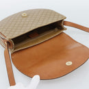 CELINE Macadam Canvas Shoulder Bag PVC Beige Gold Auth 190832A-9