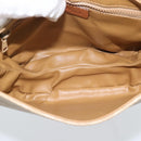 CELINE Macadam Canvas Shoulder Bag PVC Beige Gold Auth 190832A-10