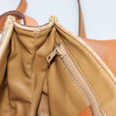 CELINE Macadam Canvas Shoulder Bag PVC Beige Gold Auth 190832A-21