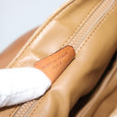 CELINE Macadam Canvas Shoulder Bag PVC Beige Gold Auth 190832A-12
