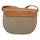 CELINE Macadam Canvas Shoulder Bag PVC Beige Gold Auth 190832A-2