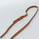 CELINE Macadam Canvas Shoulder Bag PVC Beige Gold Auth 190832A-8