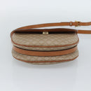 CELINE Macadam Canvas Shoulder Bag PVC Beige Gold Auth 190832A-5