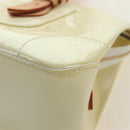 LOUIS VUITTON Monogram Vernis Rosewood Avenue Bag Perle M93508 Auth 190840SAV-17