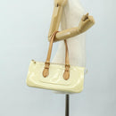 LOUIS VUITTON Monogram Vernis Rosewood Avenue Bag Perle M93508 Auth 190840SAV-26