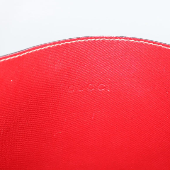 GUCCI GG Supreme Tote Bag PVC Leather Reversible Red Beige Auth 190841
