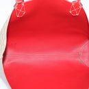 GUCCI GG Supreme Tote Bag PVC Leather Reversible Red Beige Auth 190841-7