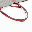 GUCCI GG Supreme Tote Bag PVC Leather Reversible Red Beige Auth 190841-19