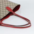 GUCCI GG Supreme Tote Bag PVC Leather Reversible Red Beige Auth 190841-7