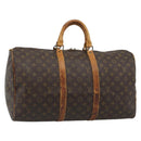 LOUIS VUITTON Monogram Keepall 50 Boston Bag M41426 LV Auth 190842-1