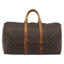 LOUIS VUITTON Monogram Keepall 50 Boston Bag M41426 LV Auth 190842-13