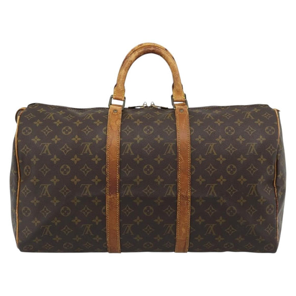 LOUIS VUITTON Monogram Keepall 50 Boston Bag M41426 LV Auth 190842
