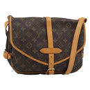 LOUIS VUITTON Monogram Saumur 30 Shoulder Bag M42256 LV Auth 190846V-1