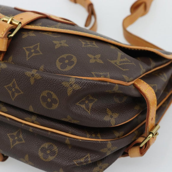LOUIS VUITTON Monogram Saumur 30 Shoulder Bag M42256 LV Auth 190846V