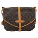 LOUIS VUITTON Monogram Saumur 30 Shoulder Bag M42256 LV Auth 190846V-13