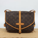 LOUIS VUITTON Monogram Saumur 30 Shoulder Bag M42256 LV Auth 190846V-12
