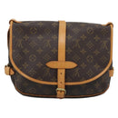 LOUIS VUITTON Monogram Saumur 30 Shoulder Bag M42256 LV Auth 190846V-2