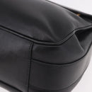 GUCCI Shoulder Bag Leather Black Gold 001 58 1563 Auth 190847-14