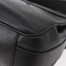 GUCCI Shoulder Bag Leather Black Gold 001 58 1563 Auth 190847-16