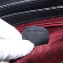 GUCCI Shoulder Bag Leather Black Gold 001 58 1563 Auth 190847-12