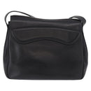 GUCCI Shoulder Bag Leather Black Gold 001 58 1563 Auth 190847-2