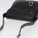 GUCCI Shoulder Bag Leather Black Gold 001 58 1563 Auth 190847-6