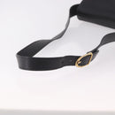 GUCCI Shoulder Bag Leather Black Gold 001 58 1563 Auth 190847-7