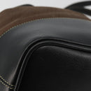 LOEWE Velazquez Shoulder Bag Leather Brown Gold Auth 190849A-15