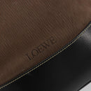 LOEWE Velazquez Shoulder Bag Leather Brown Gold Auth 190849A-18