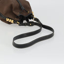 LOEWE Velazquez Shoulder Bag Leather Brown Gold Auth 190849A-7