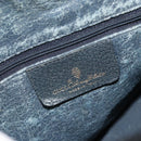 GUCCI GG Supreme Sherry Line Boston Bag PVC Navy Gold 40 02 006 Auth 190850-19