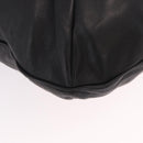 Max Mara Shoulder Bag Leather Black Gold Auth 190851A-10
